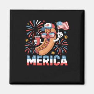 Imã Estilo Americano Engraçado Patriótico 4 De Julho B