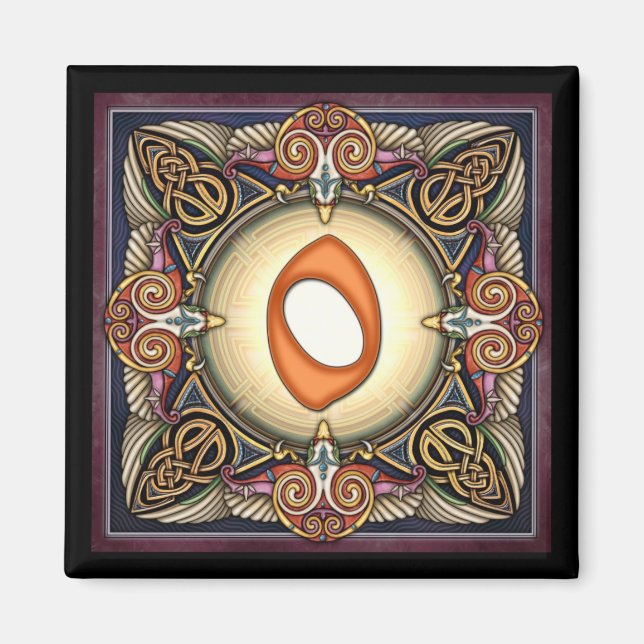 Imã Estilo C, "0" - Números Celulares (Frente)