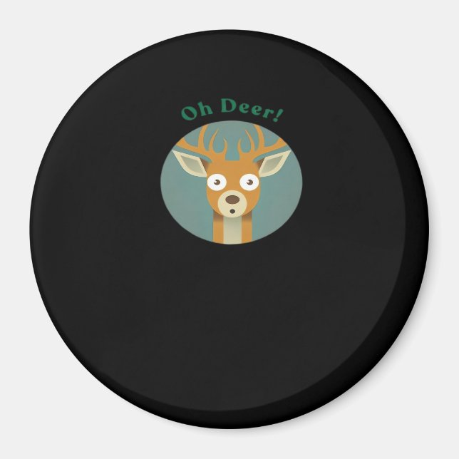 Imã Estilo Criativo Oh Deer  (Frente)
