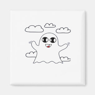 Imã Estilo Criativo Pequeno Boo Fofo