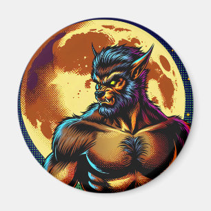 Imã Estilo da revista em quadrinhos Werewolf em frente
