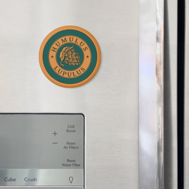 Imã Estilo de Arte de Tinta de Cerveja Lupulo Verde Es (In Situ (Fridge))