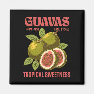 Imã Estilo de Arte Gráfica Comercial da Fruta de Guava