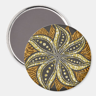 Imã Estilo de Batik Floral Abstrato africano
