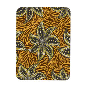 Ímã Estilo de Batik Floral Abstrato africano