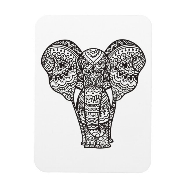 Ímã Estilo de Elefante Decorativo (Vertical)