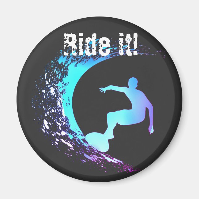 Imã Estilo de Grafite de Surfer (Frente)