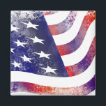 Imã Estilo de Grunge Patriótico Desvanecido Bandeira A<br><div class="desc">Estrelas legal e grunhosas e listras a bandeira patriótica americana. Vermelho branco e azul com um olhar desbotado.</div>