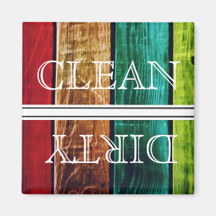 Imã Estilo de Madeira Lava-louça Magnética Limpa e S