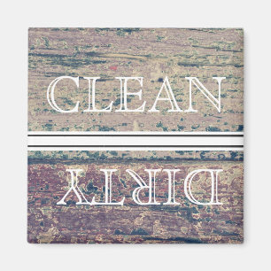 Imã Estilo de Madeira Lava-louça Magnética Limpa e Suj