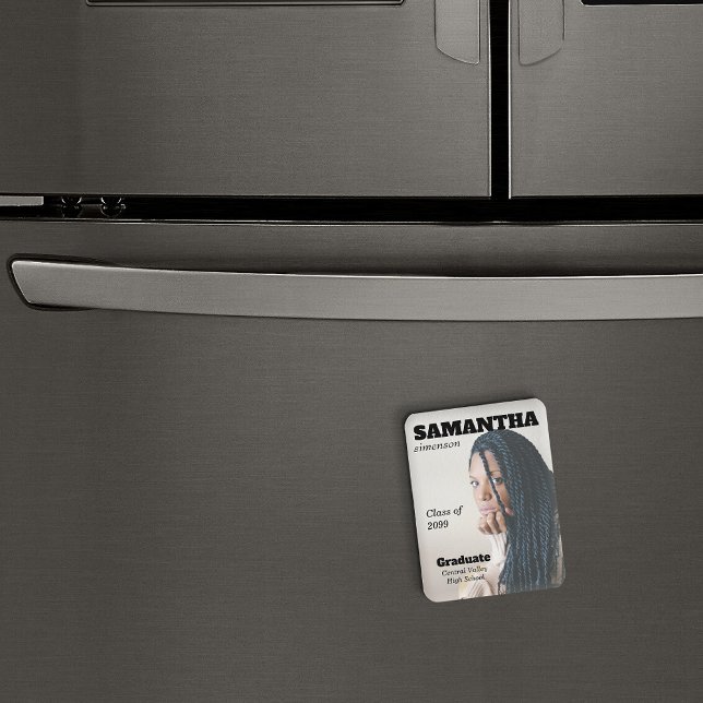 Ímã Estilo de Revista Dramática para Formatura (Criador carregado)