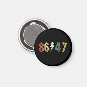 Imã Estilo de Rock do 8647 Anti Trump Retro Vintage 80