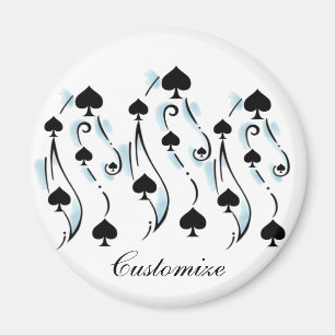 Imã Estilo de Tatuagem de Espadas Pretas Thunder_Cove