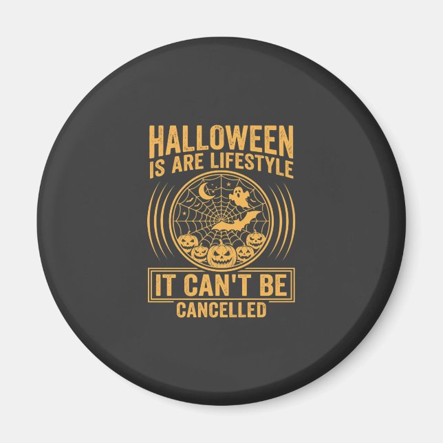 Imã Estilo de vida de Halloween Morcego Teia de Aranha (Frente)