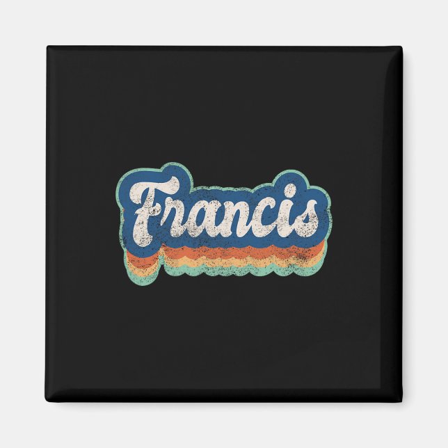 Imã Estilo de Vintage Boy 70s 80s Personalizado (Frente)