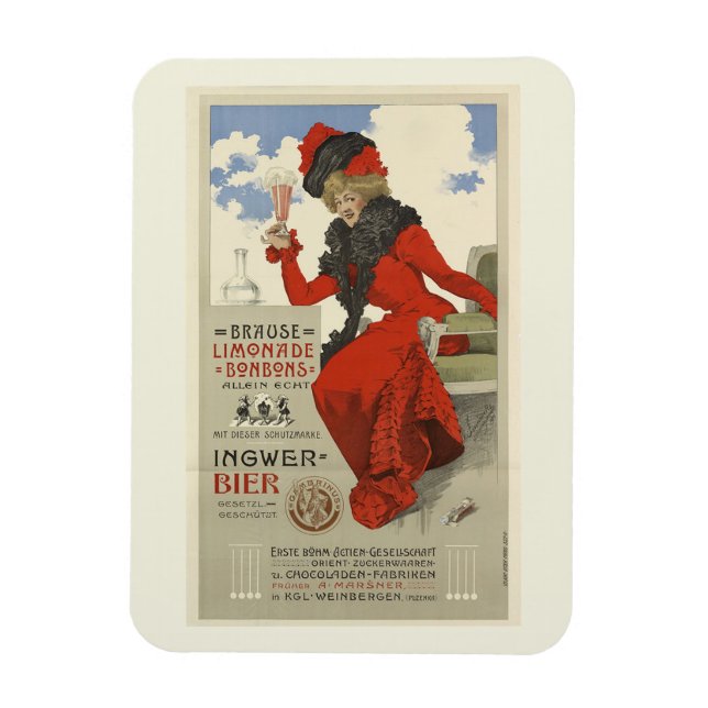 Ímã Estilo de Vintage da Lemonade Bon Bons (Vertical)
