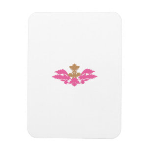 Ímã Estilo Decorativo, Rosa Quente, Latão Antiquado