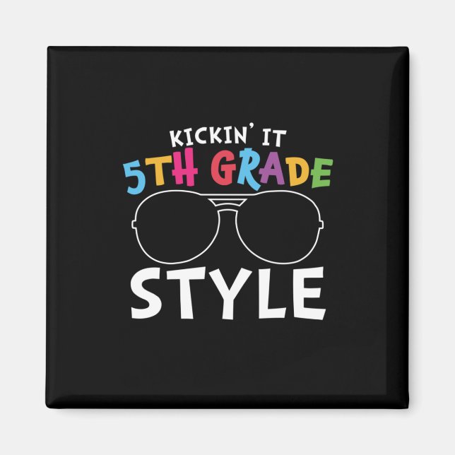 Imã Estilo do 5 do Professor de 5º grau (Frente)