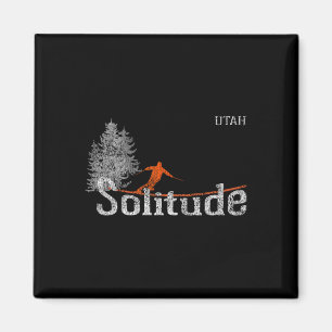 Imã Estilo dos Anos 80 Solitude Utah Esqui Vintage