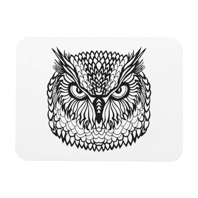 Ímã Estilo Eagle Owl Head (Horizontal)