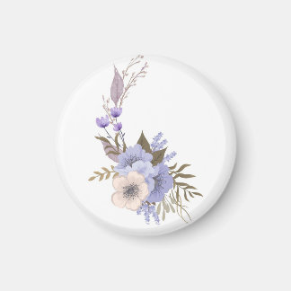 Imã Estilo floral boutique roxo