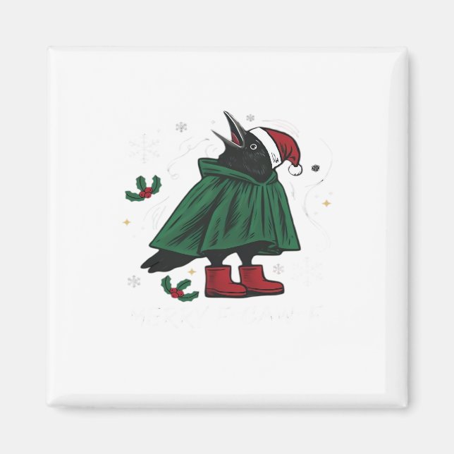 Imã Estilo Gráfico Divertido Merry F Caw F (Frente)