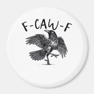 Imã Estilo Retro Clássico F Caw F Corvo