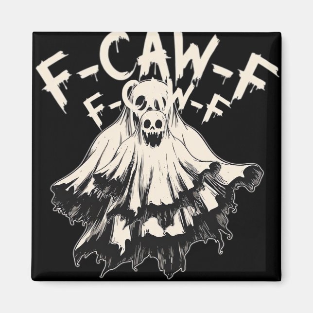Imã Estilo Retro Clássico F Caw F Corvo (Frente)