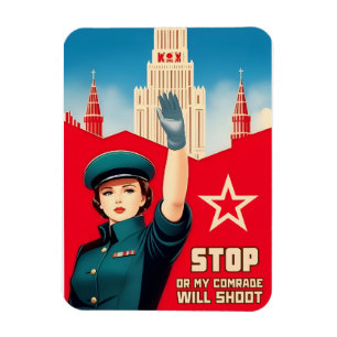 Ímã Estilo Retro Engraçado Estilo soviético USSR Comun
