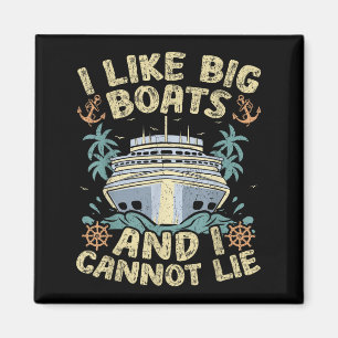 Imã Estilo Retro Eu Gosto de Grandes Barcos E Não Poss