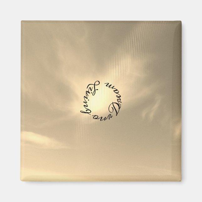 IMÃ ESTILO ROMÂNTICO DE DESIGN MAGNET NO DIA DO CASAME (Frente)