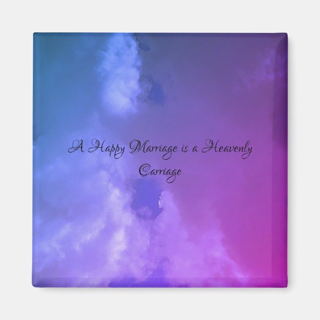 IMÃ ESTILO ROMÂNTICO DE DESIGN MAGNET NO DIA DO CASAME (Frente)