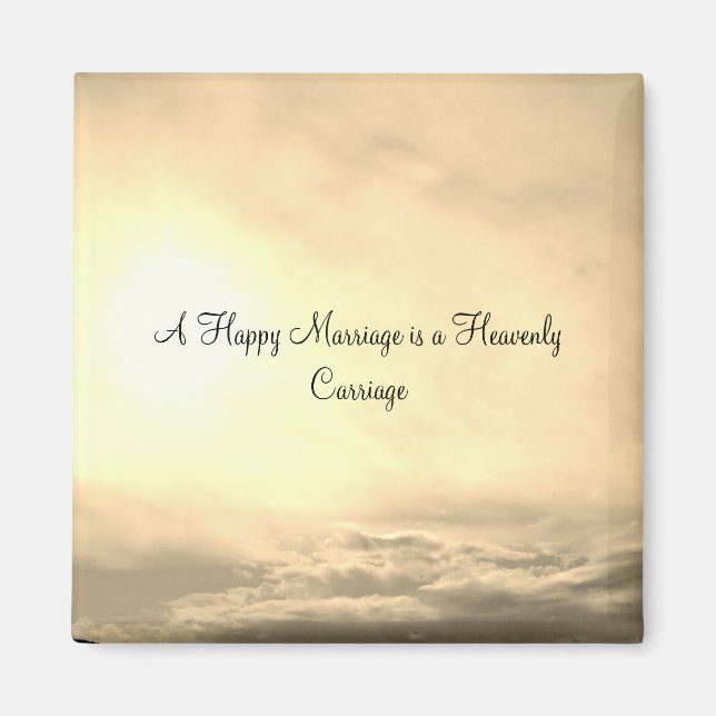 IMÃ ESTILO ROMÂNTICO DE DESIGN MAGNET NO DIA DO CASAME (Frente)