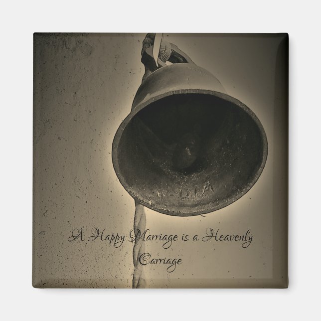 IMÃ ESTILO ROMÂNTICO DE DESIGN MAGNET NO DIA DO CASAME (Frente)