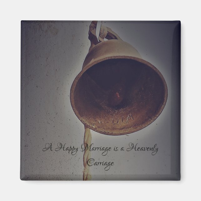 IMÃ ESTILO ROMÂNTICO DE DESIGN MAGNET NO DIA DO CASAME (Frente)