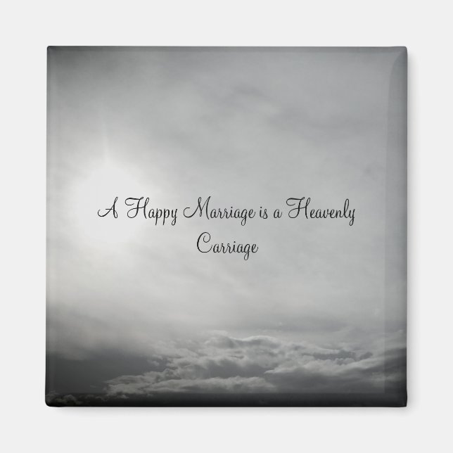 IMÃ ESTILO ROMÂNTICO DE DESIGN MAGNET NO DIA DO CASAME (Frente)