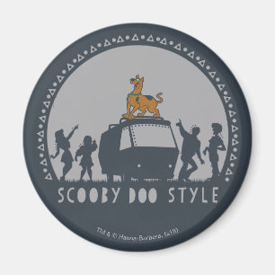 Imã Estilo Scooby-Doo Tribal Van Silhouette