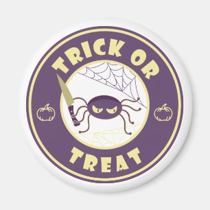 Imã Estilo Starbucks para a aranha do halloween