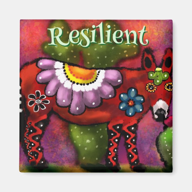 Imã Estilo Talavera do Sudoeste Personalizado (Frente)