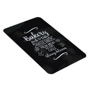 Ímã Estilo Vintage Bakery poster