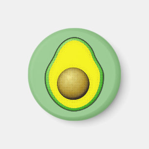Imã Estilo Vintage Desenho Avocado