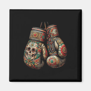 Imã Estilo Vintage mexicano Boxando luvas Aztec Mayan