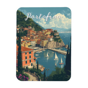 Ímã Estilo Vintage Portofino Genova Itália