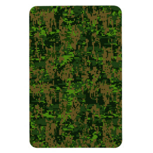 Ímã Estilo Woodland - Desenho de Ênfase Digital de Ca