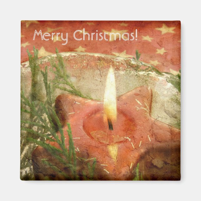 Imã Estilos de Velas de Natal (Frente)