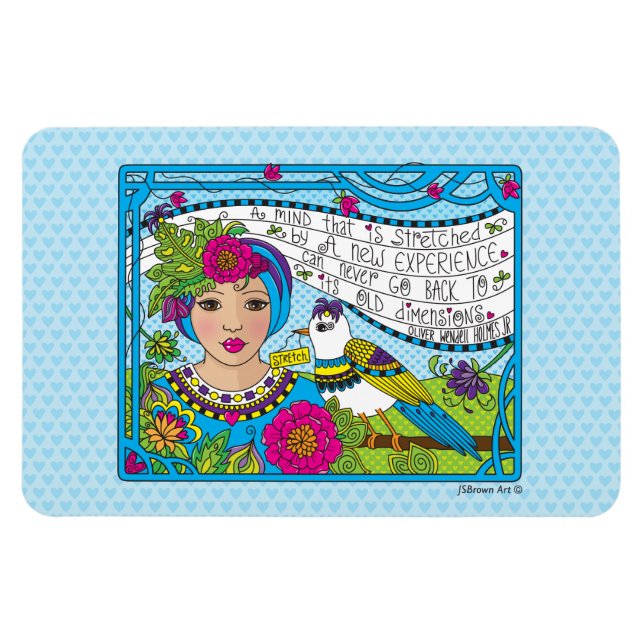 Ímã Estique Sua Mente_Ímã Flexível 6"x4" (Horizontal)