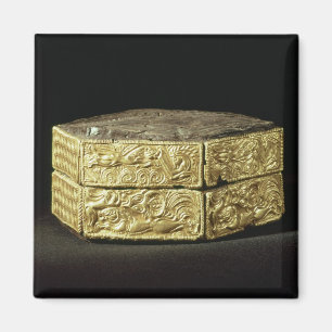 Imã Estojo sextavado decorado com animais