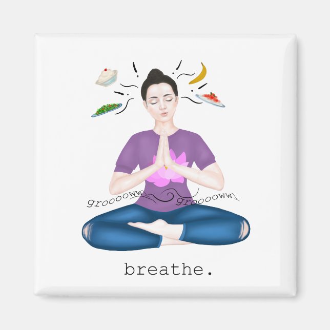 Imã estômago ruidoso. respirar (Frente)