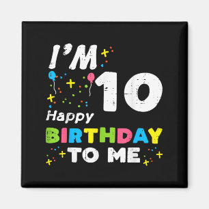 Imã Estou 10 Feliz Aniversário Para Mim 10º Aniversári