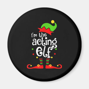 Imã Estou a representar o Natal da família Elf Xmas